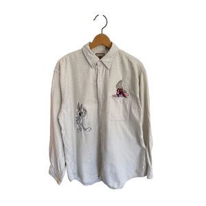 Vintage Looney Tunes Button Down Size Large L